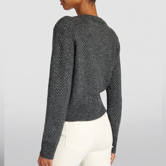 NWT Veronica Beard Pablah V-Neck Embellished Sweater - Picture 4 of 8